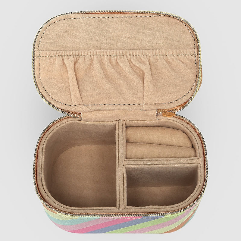 Louenhide | Olive Jewellery Box - Pastel Stripe