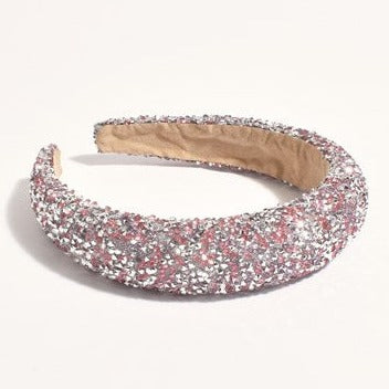 Adorne | Dressy Diamante Event Headband - Pink