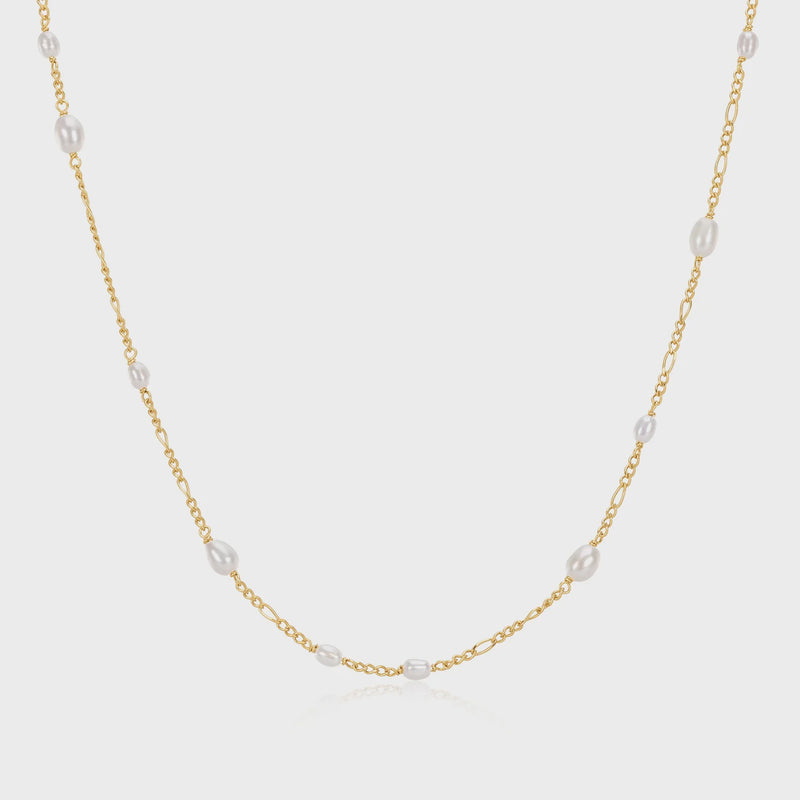 Jolie & Deen | Aella Pearl Necklace Sterling 925 - Gold