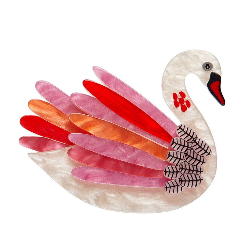 Erstwilder | Serene Swan Brooch