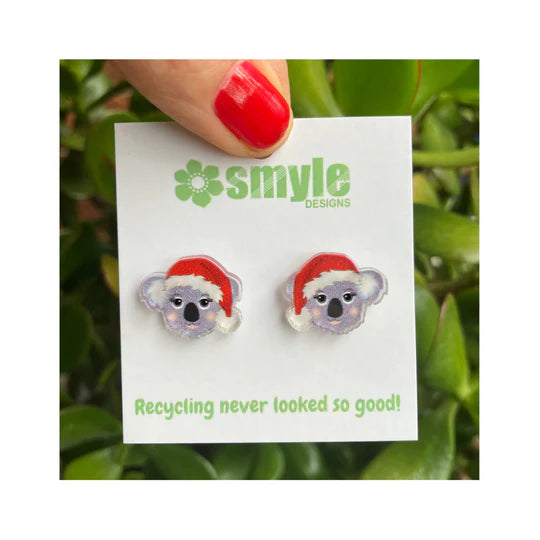 Smyle Designs | Christmas Koala Studs