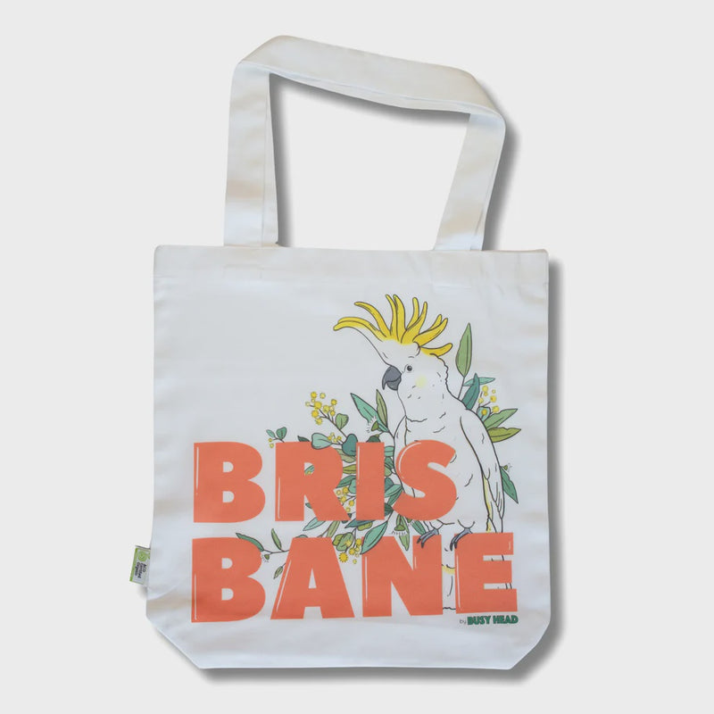 Busy Head | Brisbane Cockatoo Tote Bag