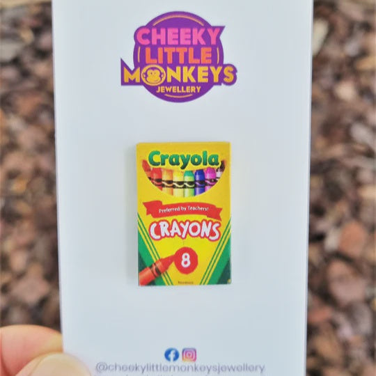 Cheeky Little Monkeys | Crayons brooch