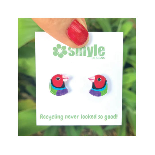 Smyle Designs | Gouldian Finch Studs