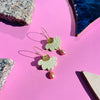 Concrete Jelly Fish | Petal & Pearl Hoop Pistachio & Cream