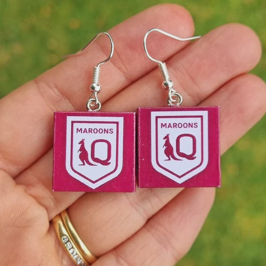 Cheeky Little Monkeys | QLD NRL State of Origin earrings