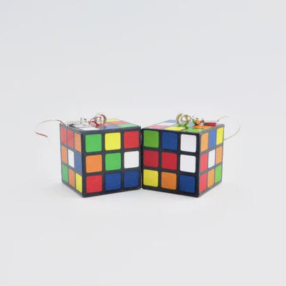 Cheeky Little Monkeys | Rubiks Cube earrings