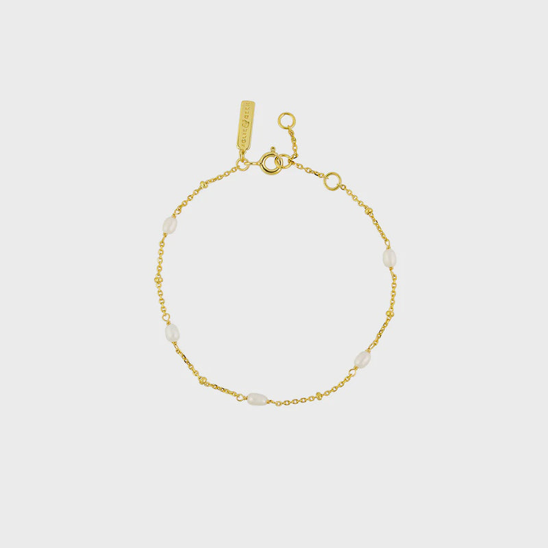 Jolie & Deen | Stefania Pearl Bracelet Sterling Silver - Gold