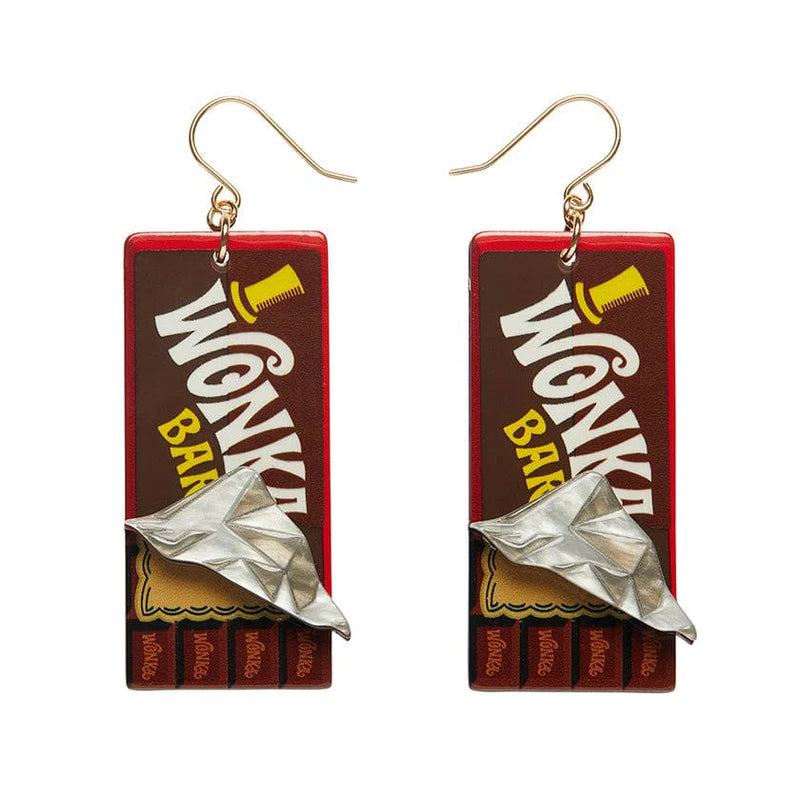 Erstwilder Brooch | Winning Wonka Bar Drop Earrings