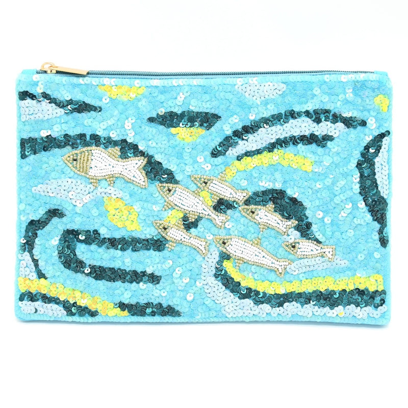 Anna Nova | Beaded Ocean Clutch