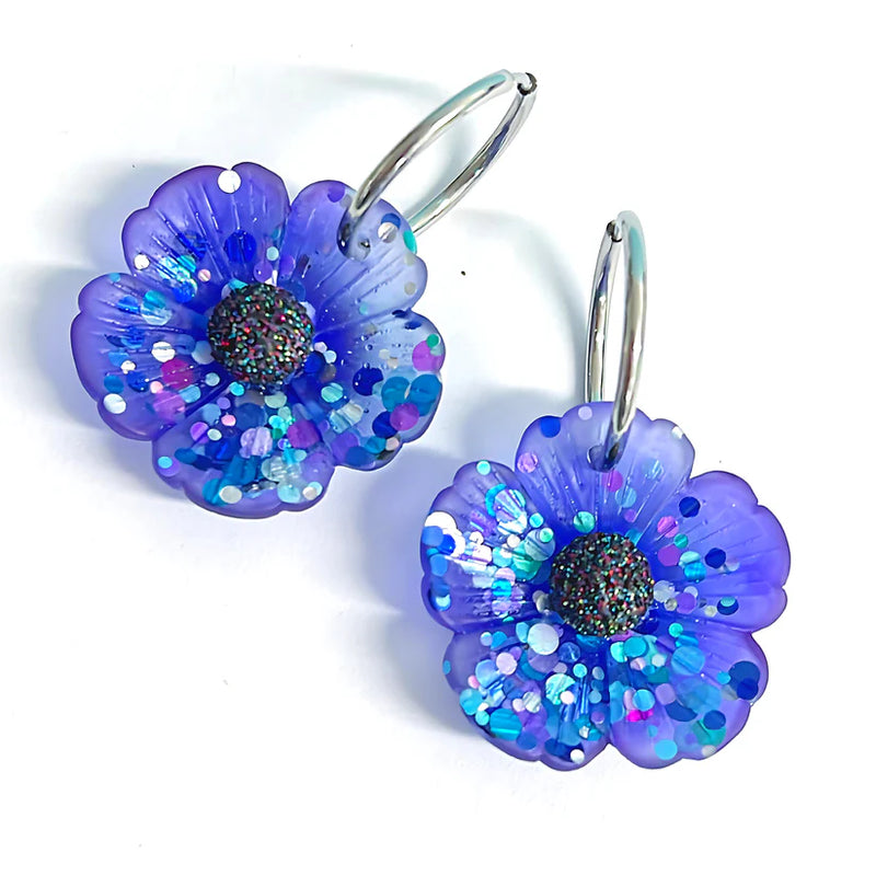 Hello Little Friday | Confetti Poppies - Indigo Blue