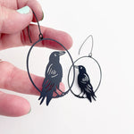 DENZ | Crow Earrings in Black