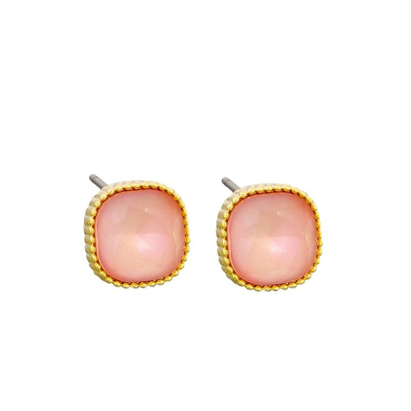 Tiger Tree | Pink Malina Crystal Studs