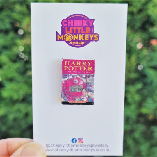 Cheeky Little Monkeys | Harry Potter book brooch