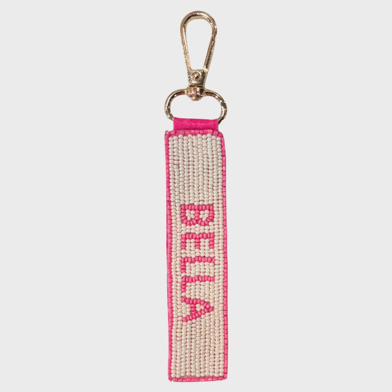 Zoda | Beaded Keychain Bella White/Green