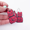 DENZ | Midi Lucky Cat in Red/Black