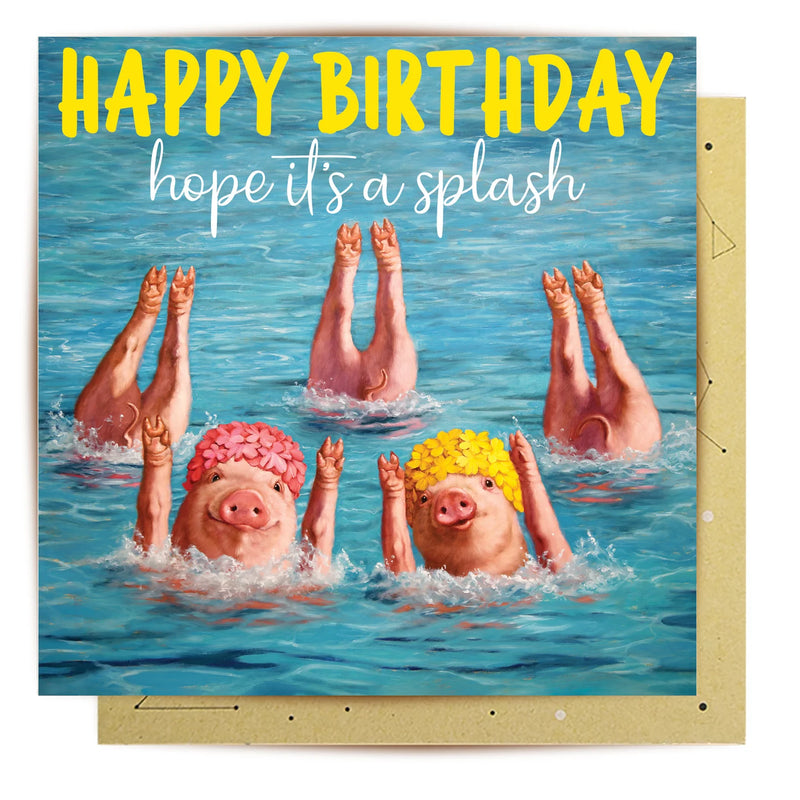 La La Land Greeting Card Synchronized swimmers