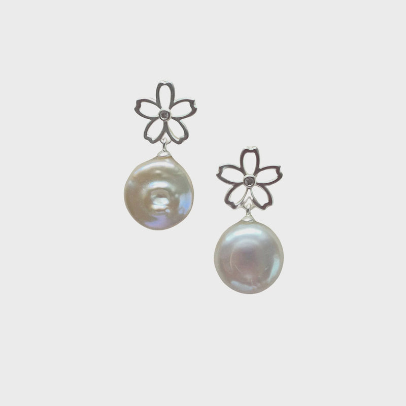 Zoda | Natural Pearl Earring Silver