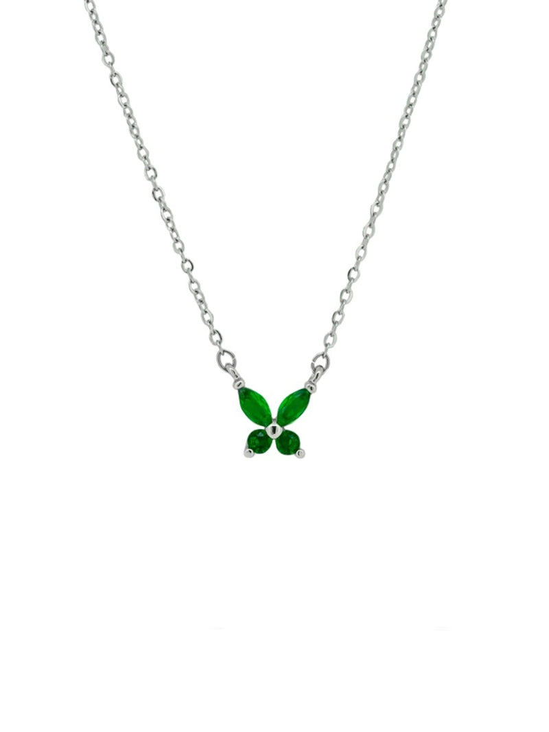 Tiger Tree | Green Butterfly Necklace