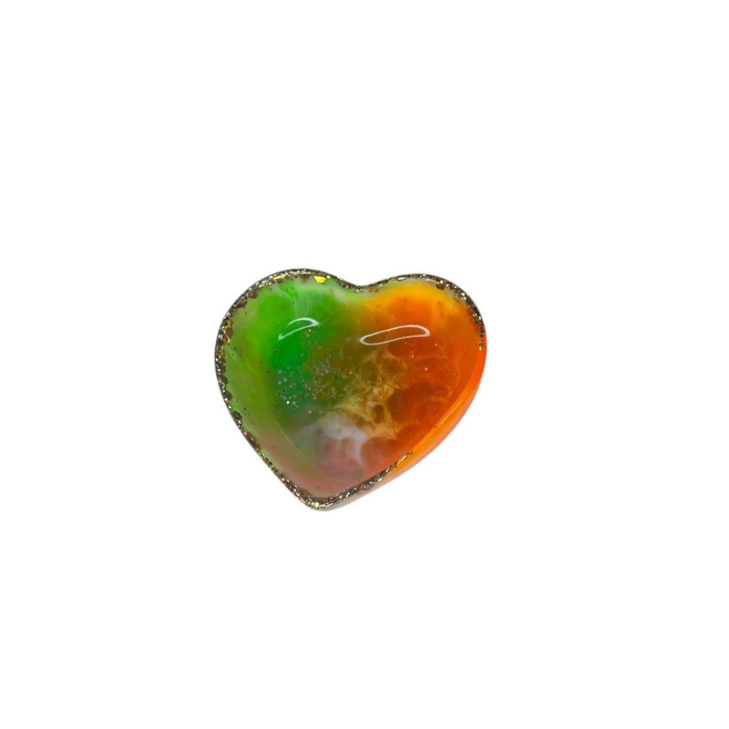 Rebel Art Creations | Resin Trinket Bowl - Heart - Multi