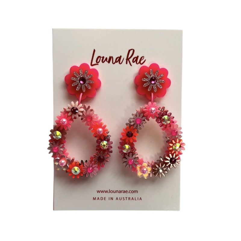 Louna Rae | Esther Dangle Earrings - Pink