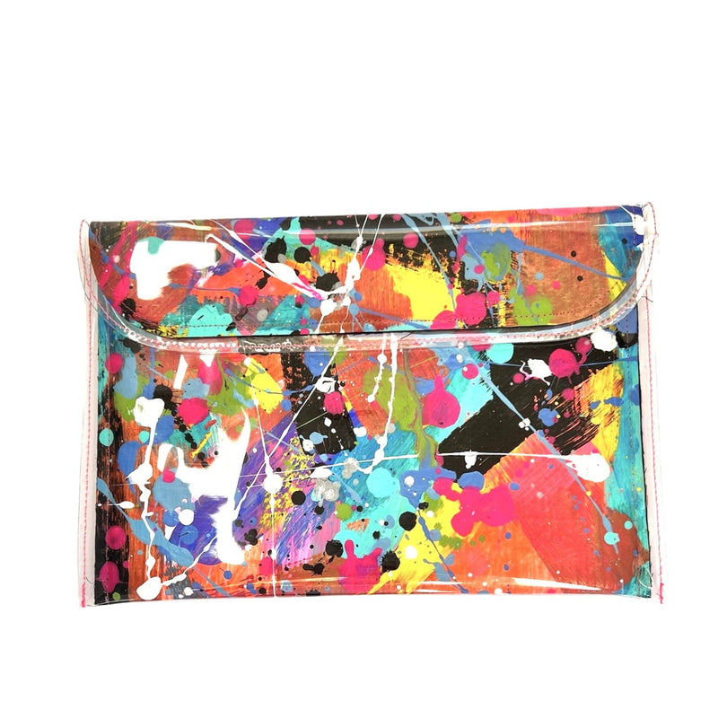 Theresa E Designs PVC Clutch | Multi - Large