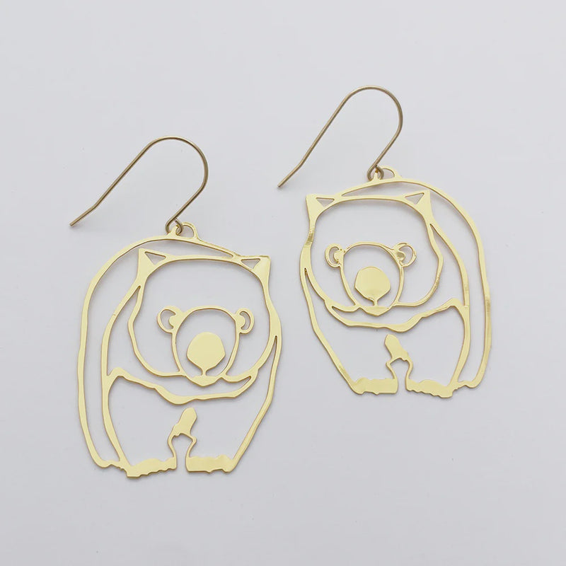 Denz | Wombat earrings in gold