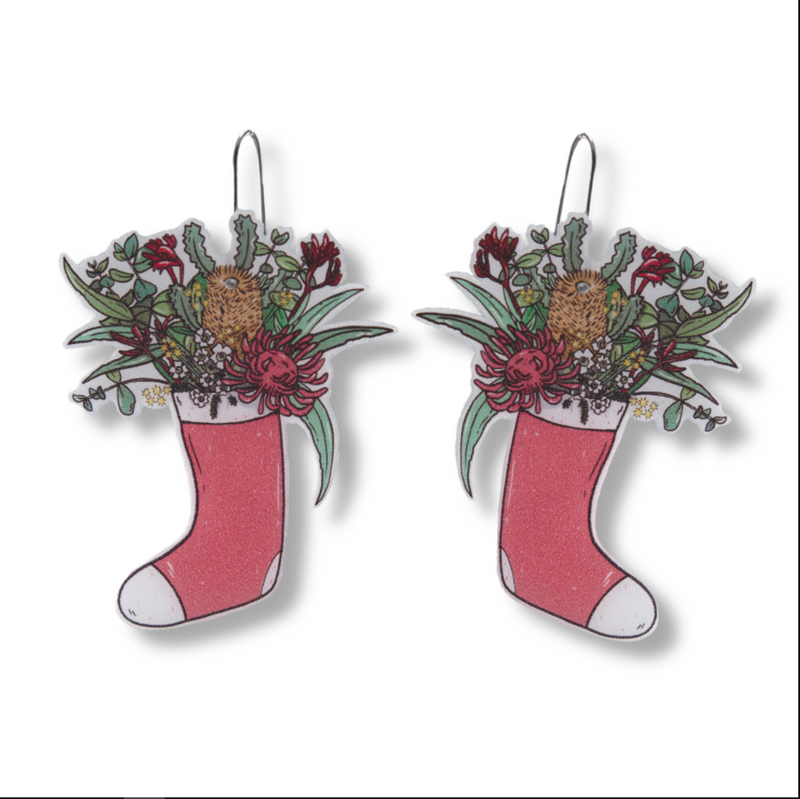 Busy Head | Festive Stocking with Australian Native Dangles