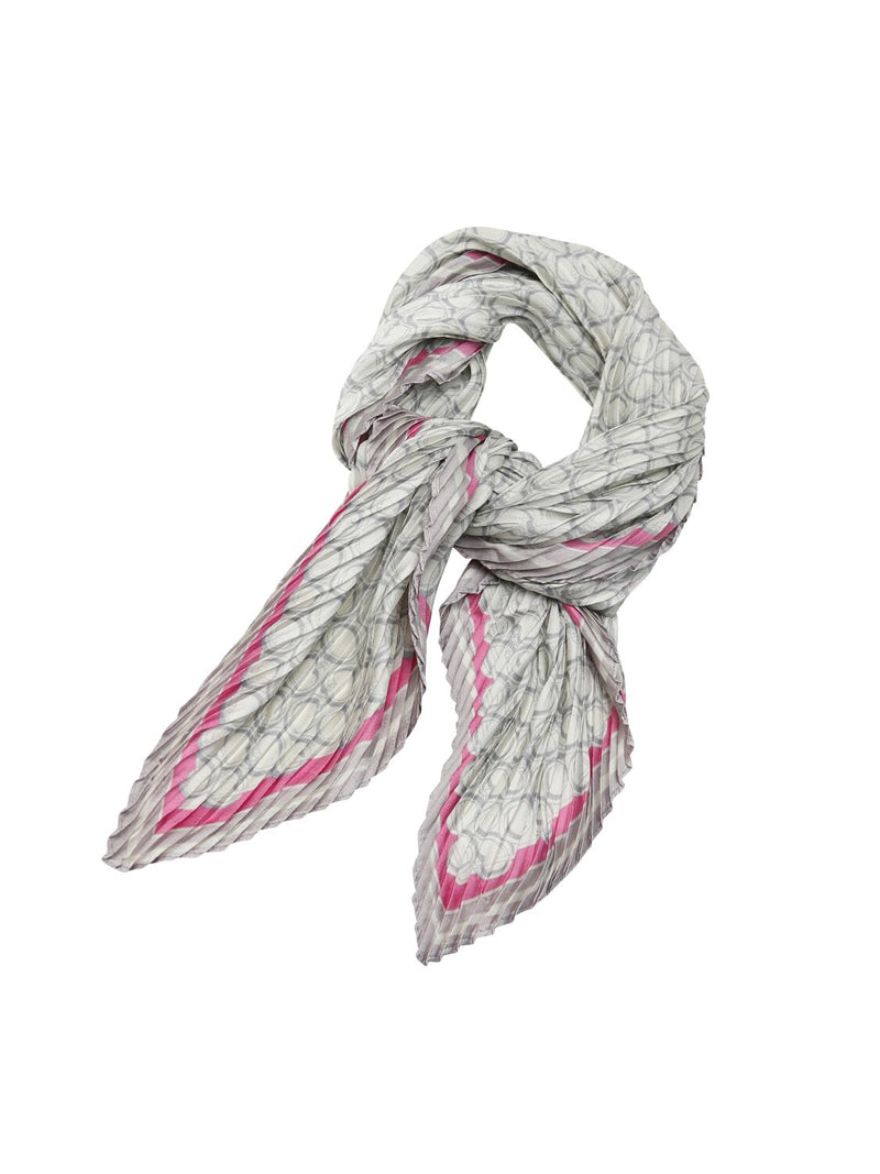 Tiger Tree Grey and Pink Scarf