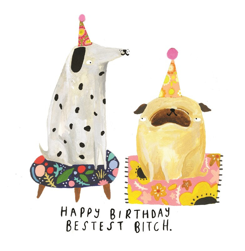 Sooshichacha Greeting Card | Bestest Bitch