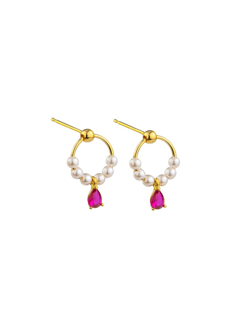 Tiger Tree | Pearl & Crystal Eve Earring